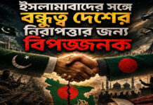 ইসলামাবাদের সঙ্গে বন্ধুত্ব দেশের নিরাপত্তার জন্য বিপজ্জনক