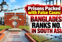 Prisons Packed with False Cases: Bangladesh Ranks No. 1 in South Asia!